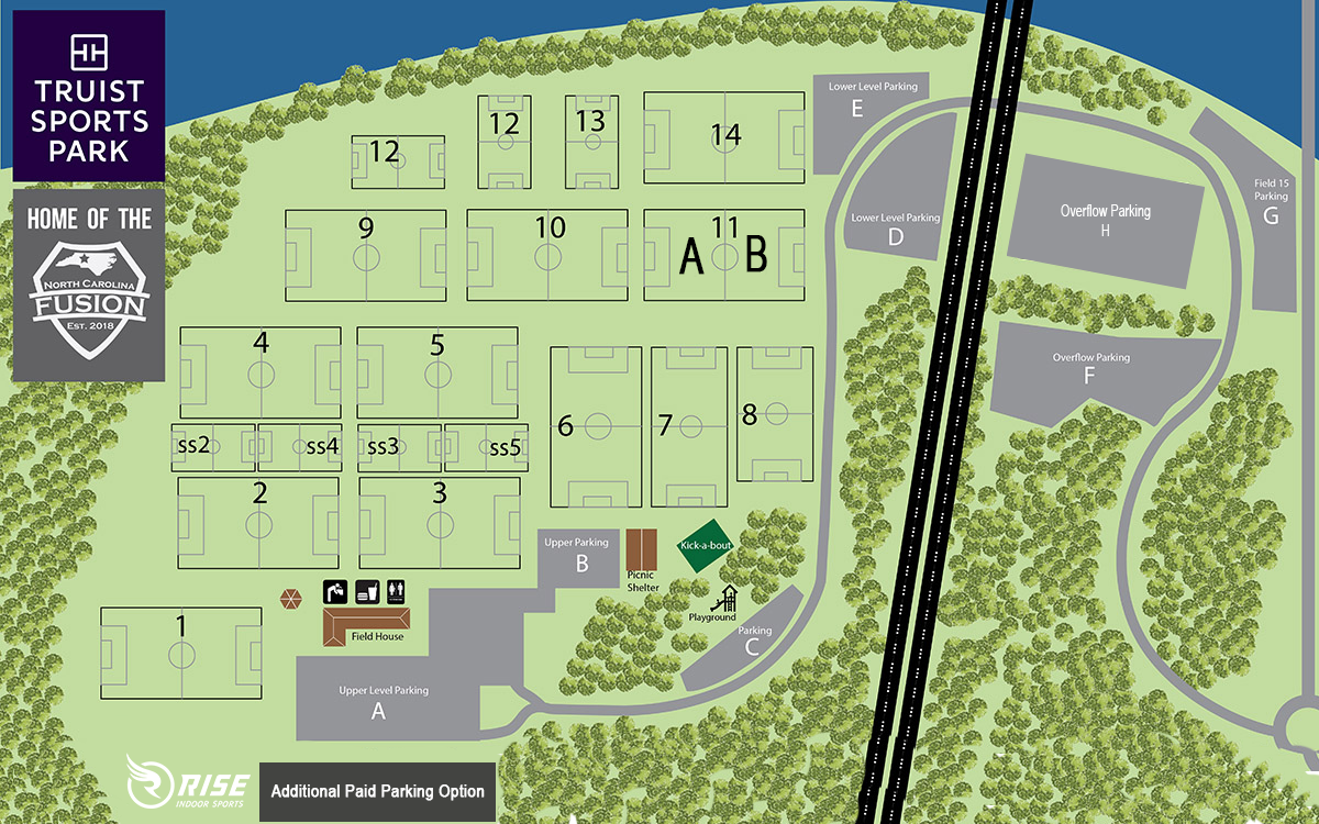 BB&T Sports Park Field Map